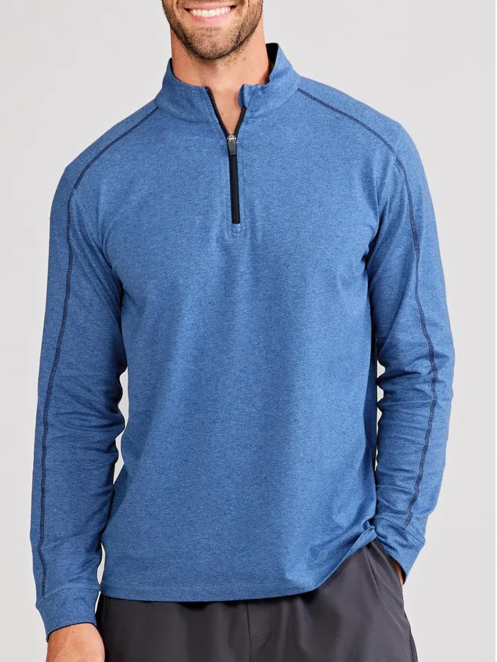 Men Carrollton Lightweight Quarter Zip Jaspe Tasc Performance Quarter Zips