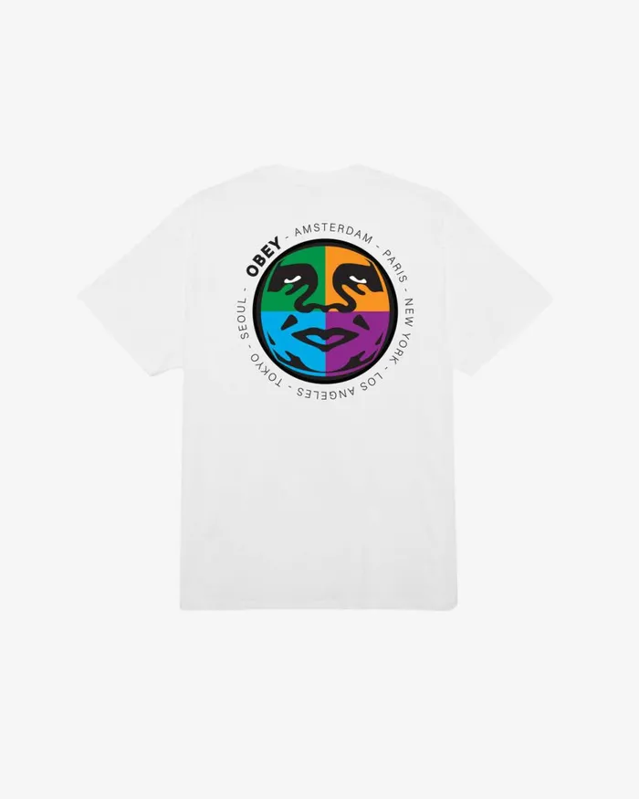 Men CITY BUILT CLASSIC TSHIRT Digital Violet OBEY Clothing TSHIRTS