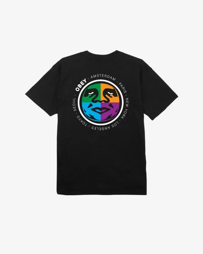 Men CITY BUILT CLASSIC TSHIRT Digital Violet OBEY Clothing TSHIRTS