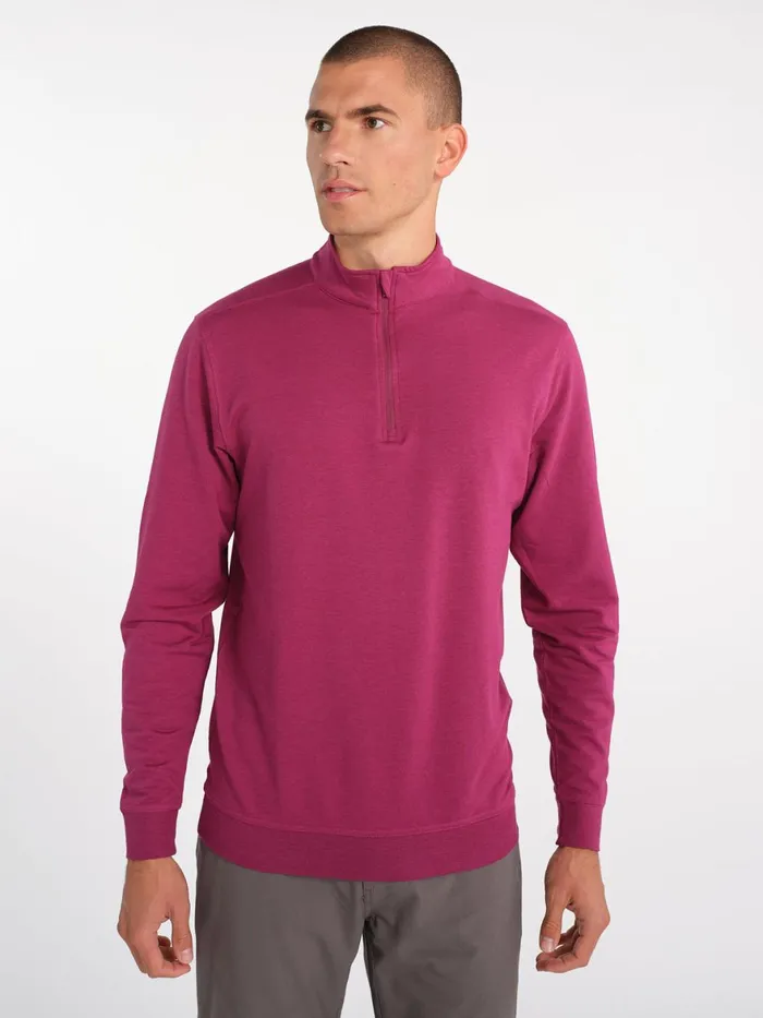 Men Cloud French Terry Quarter Zip Tasc Performance Quarter Zips
