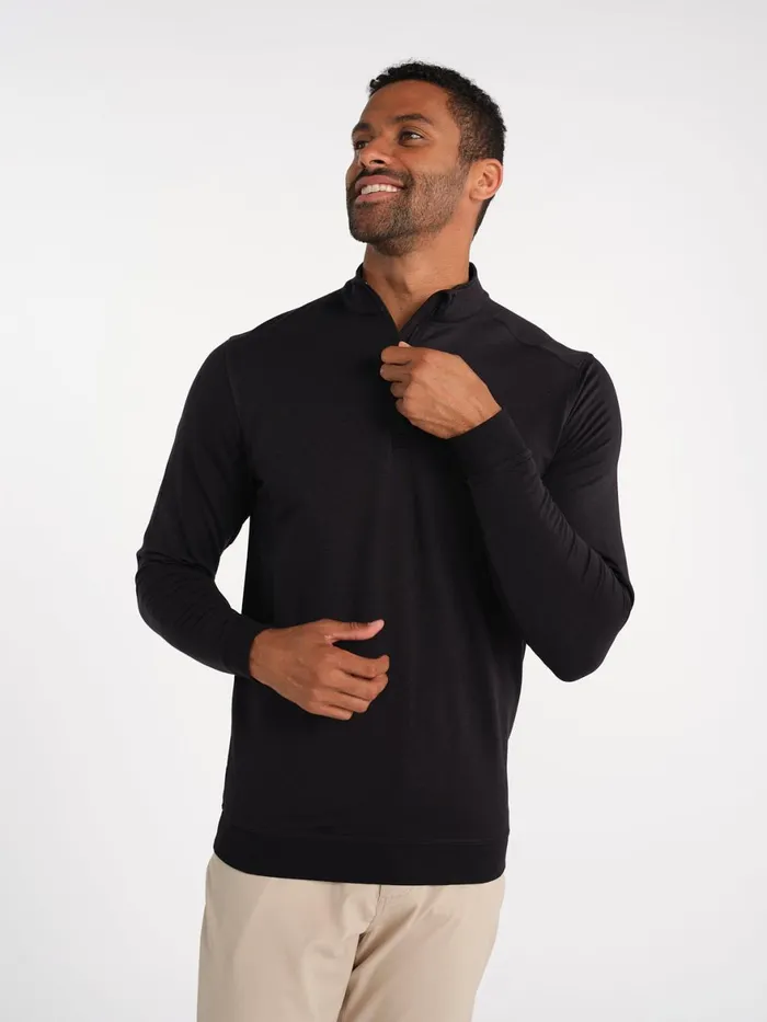 Men Cloud French Terry Quarter Zip Tasc Performance Quarter Zips