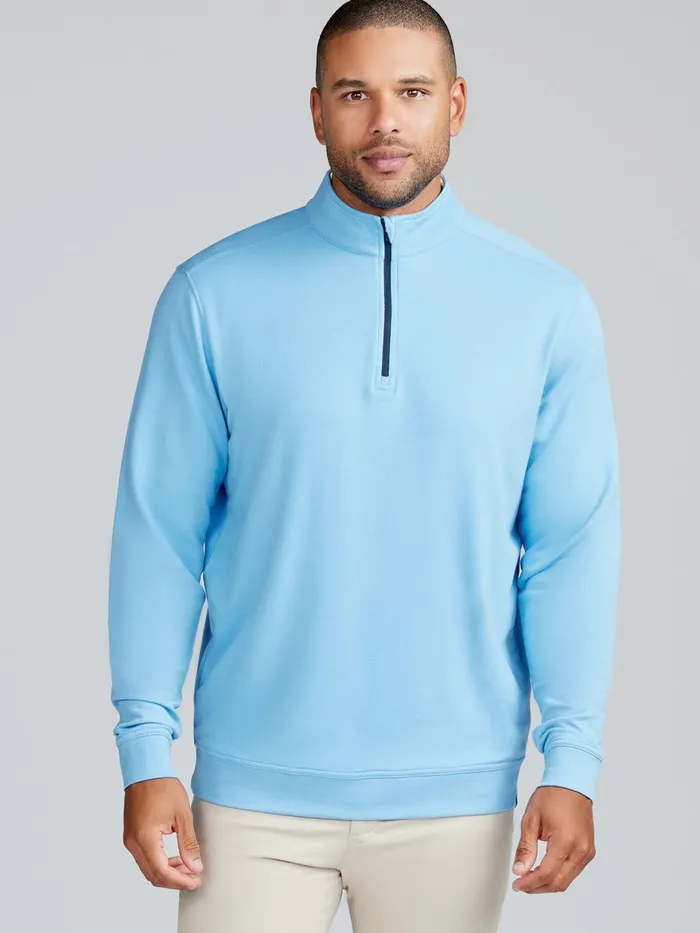 Men Cloud French Terry Quarter Zip Tasc Performance Quarter Zips