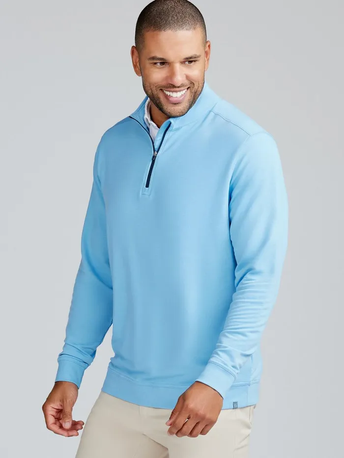 Men Cloud French Terry Quarter Zip Tasc Performance Quarter Zips
