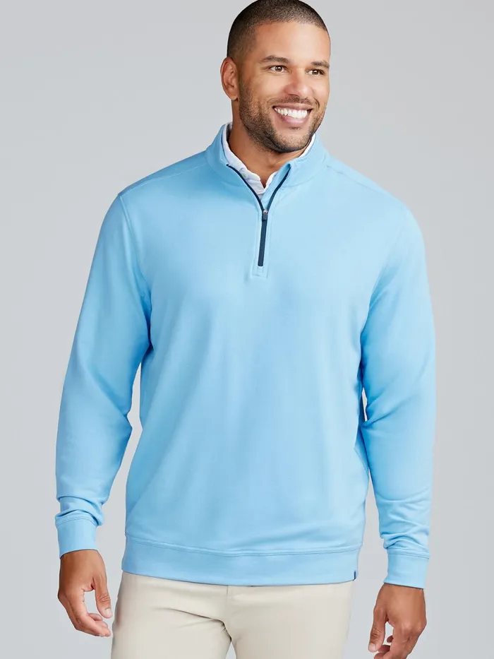 Men Cloud French Terry Quarter Zip Tasc Performance Quarter Zips
