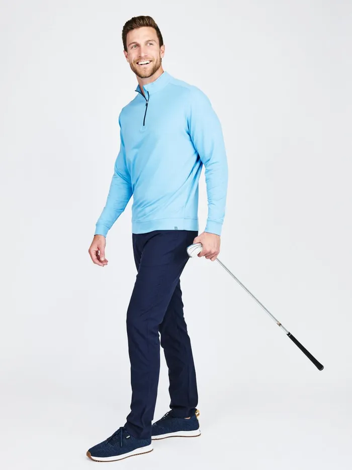 Men Cloud French Terry Quarter Zip Tasc Performance Quarter Zips
