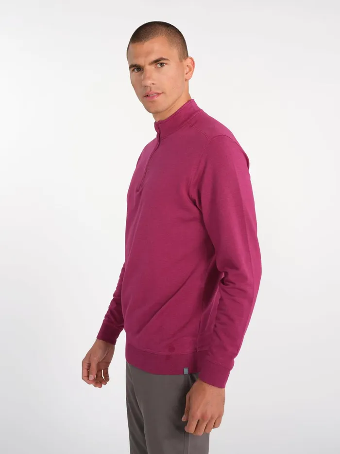 Men Cloud French Terry Quarter Zip Tasc Performance Quarter Zips