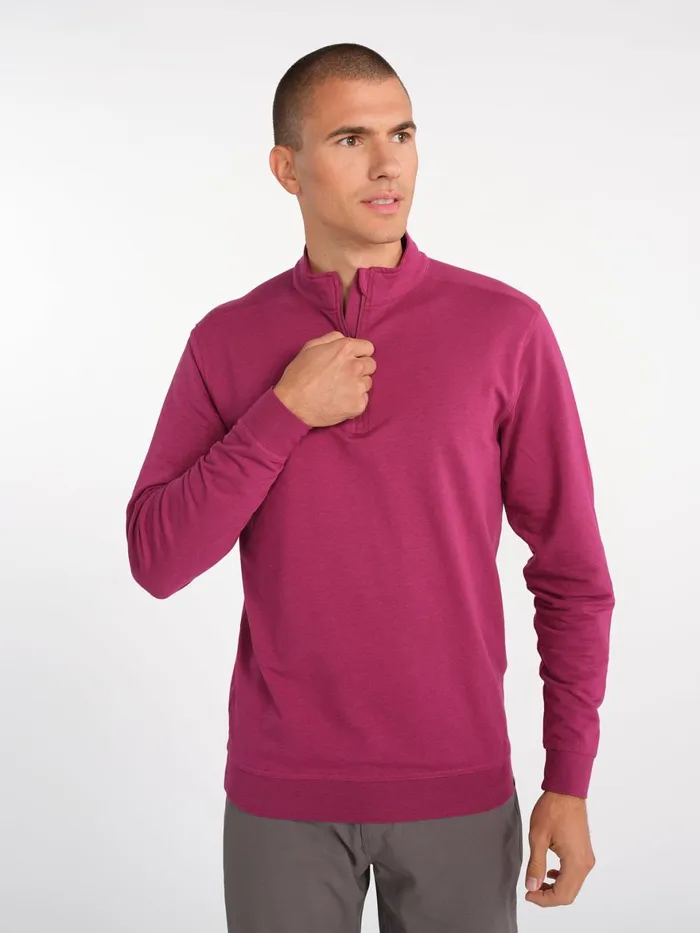 Men Cloud French Terry Quarter Zip Tasc Performance Quarter Zips