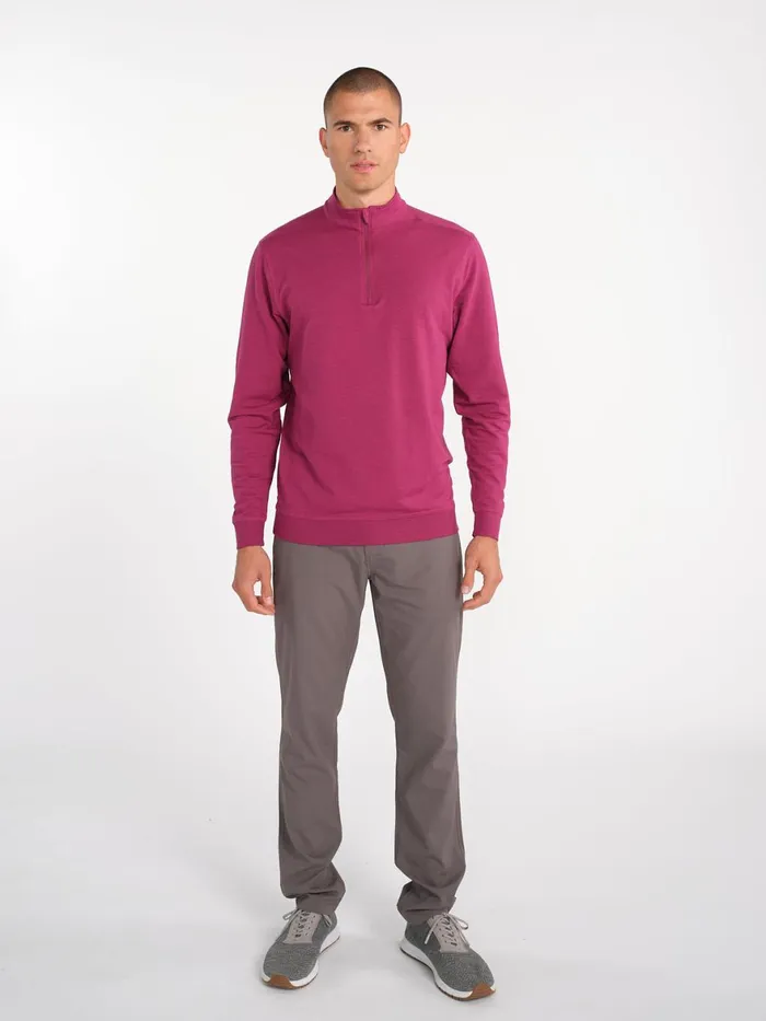 Men Cloud French Terry Quarter Zip Tasc Performance Quarter Zips