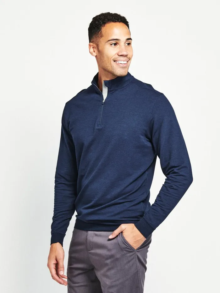 Men Cloud French Terry Quarter Zip Tasc Performance Quarter Zips