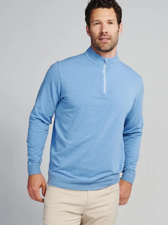 Men Cloud French Terry Quarter Zip Tasc Performance Quarter Zips