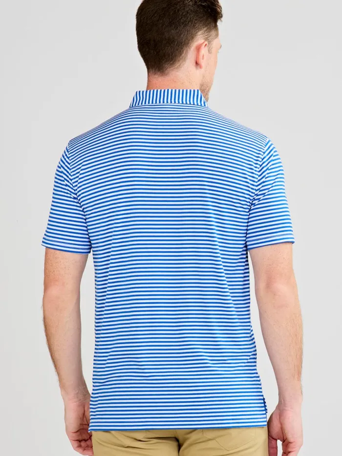 Men Cloud Polo 8211 Air Stripe Tasc Performance Polo Shirts