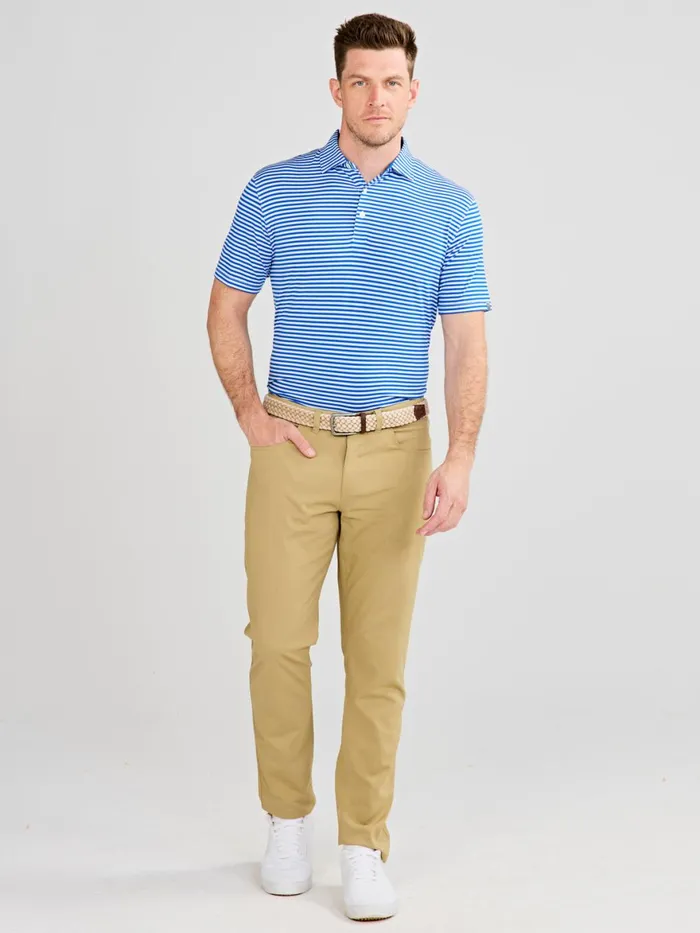 Men Cloud Polo 8211 Air Stripe Tasc Performance Polo Shirts