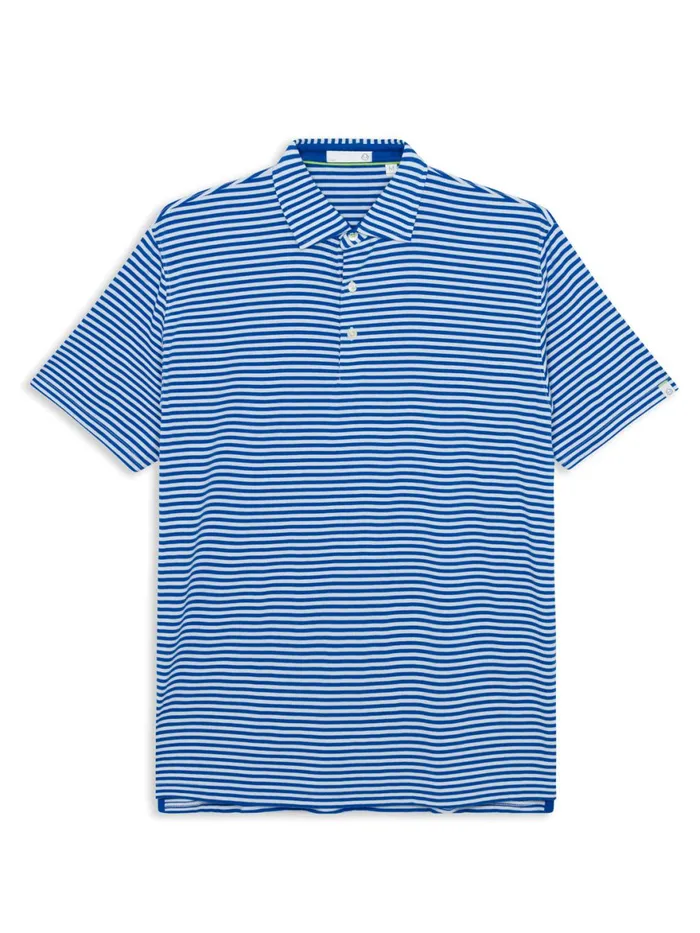 Men Cloud Polo 8211 Air Stripe Tasc Performance Polo Shirts