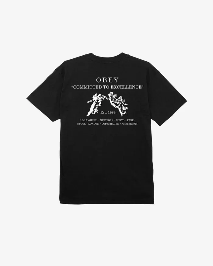 Men COMMITTED TO EXCELLENCE CLASSIC TSHIRT Digital Violet OBEY Clothing TSHIRTS