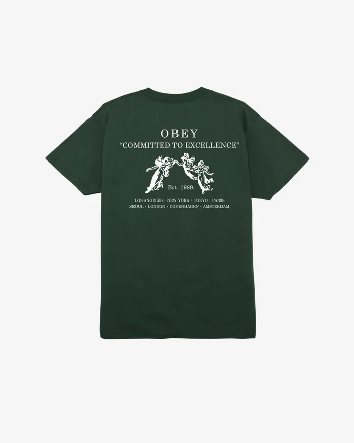 Men COMMITTED TO EXCELLENCE CLASSIC TSHIRT Digital Violet OBEY Clothing TSHIRTS