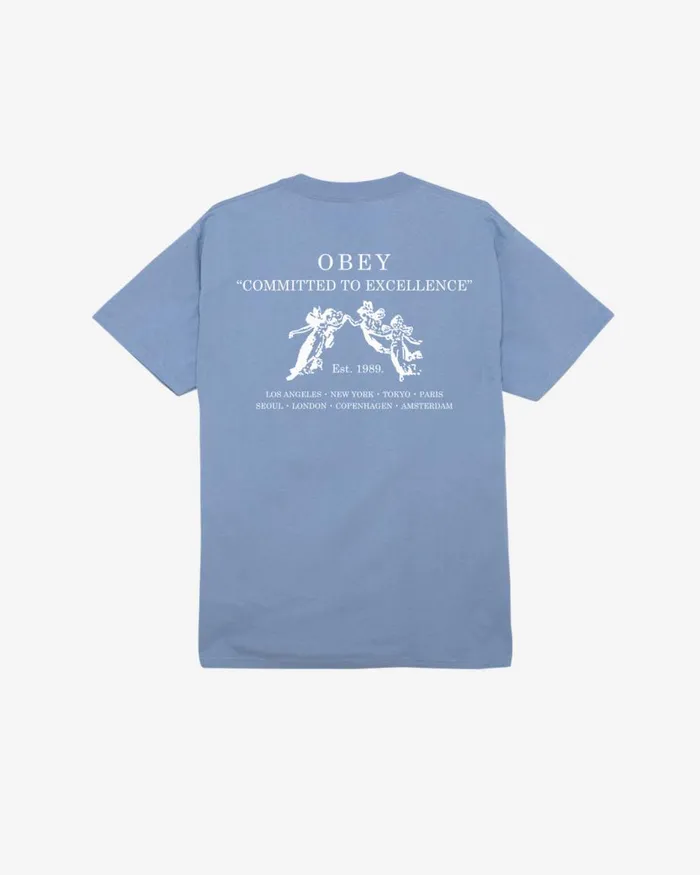 Men COMMITTED TO EXCELLENCE CLASSIC TSHIRT Digital Violet OBEY Clothing TSHIRTS