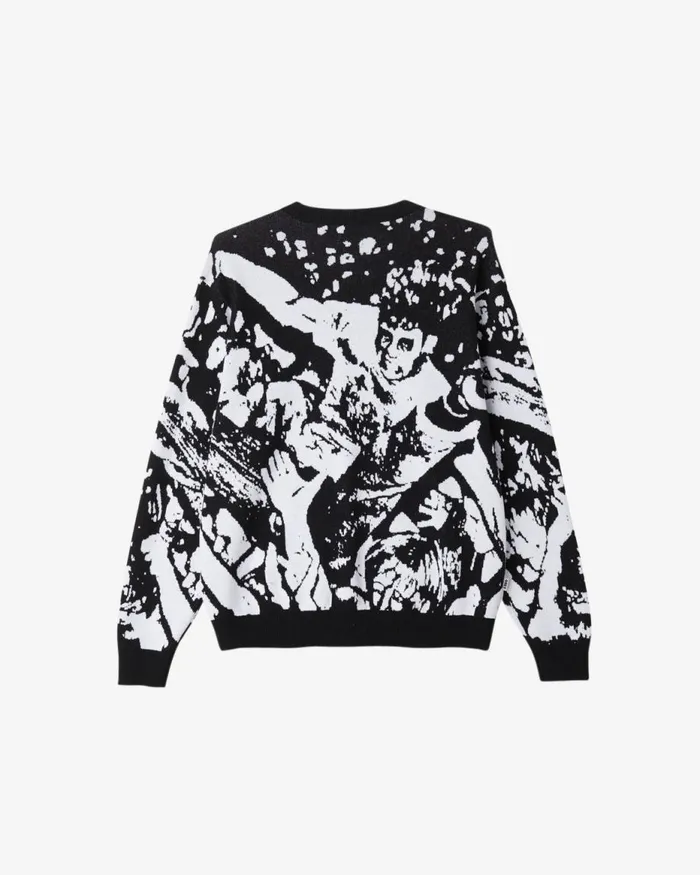 Men CROWD SURFING SWEATER Coronet Blue Multi OBEY Clothing SWEATERS