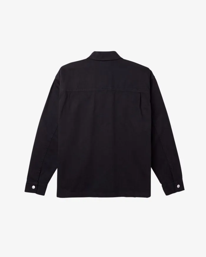 Men DIVISION SHIRT JACKET Pigment Black OBEY Clothing JACKETS