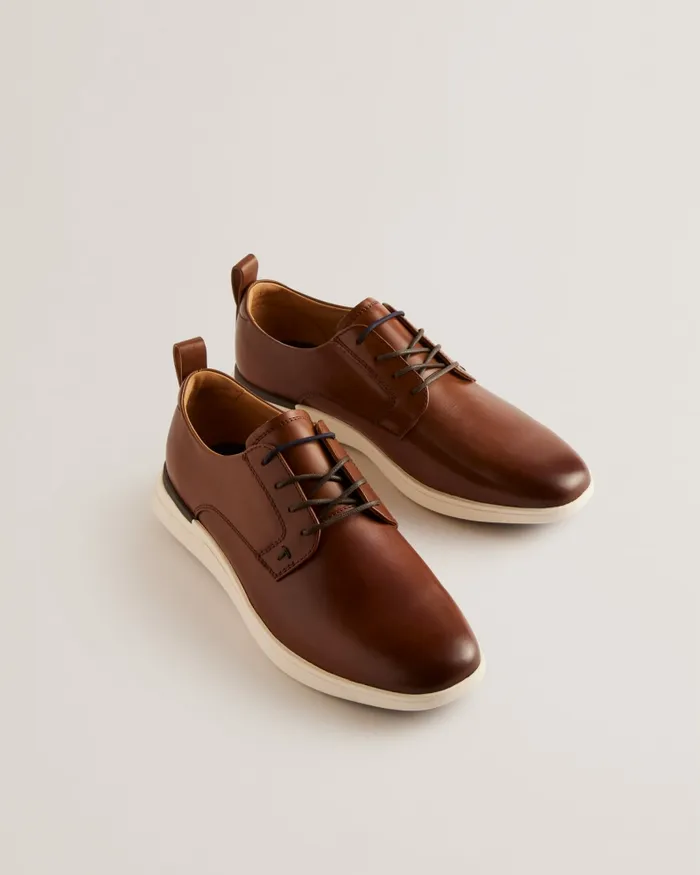Men DORSSET 8211 Leather Lace Up Hybrid Trainers Dark Orange Ted Baker Trainers Men DORSSET 8211 Leather Lace Up Hybrid Trainers Dark Orange Ted Baker Trainers