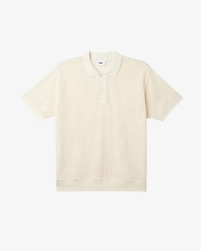 Men DUKE MESH POLO Black OBEY Clothing TOPS