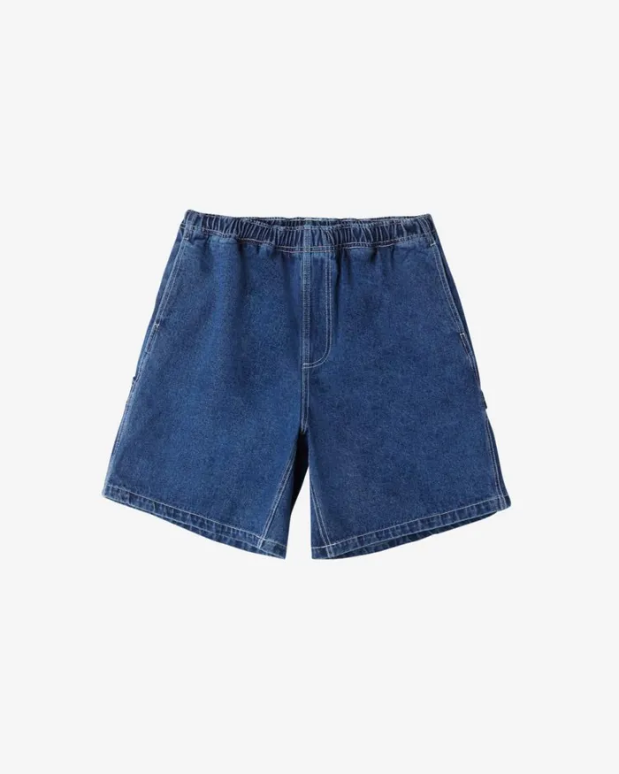 Men EASY DENIM CARPENTER SHORT Stone Wash Indigo OBEY Clothing Denim