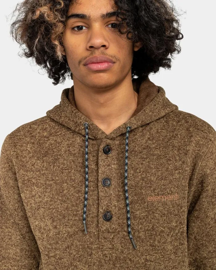 Men Element Hoodies and Jackets Highland Henley Sweater Oxford Heather