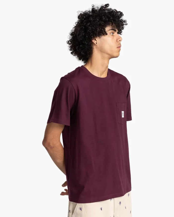 Men Element TShirts Basic Pocket Label Short Sleeve TShirt Winetasting Men Element TShirts Basic Pocket Label Short Sleeve TShirt Winetasting