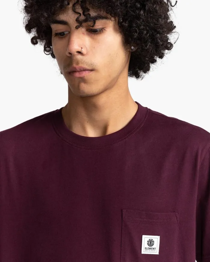 Men Element TShirts Basic Pocket Label Short Sleeve TShirt Winetasting Men Element TShirts Basic Pocket Label Short Sleeve TShirt Winetasting