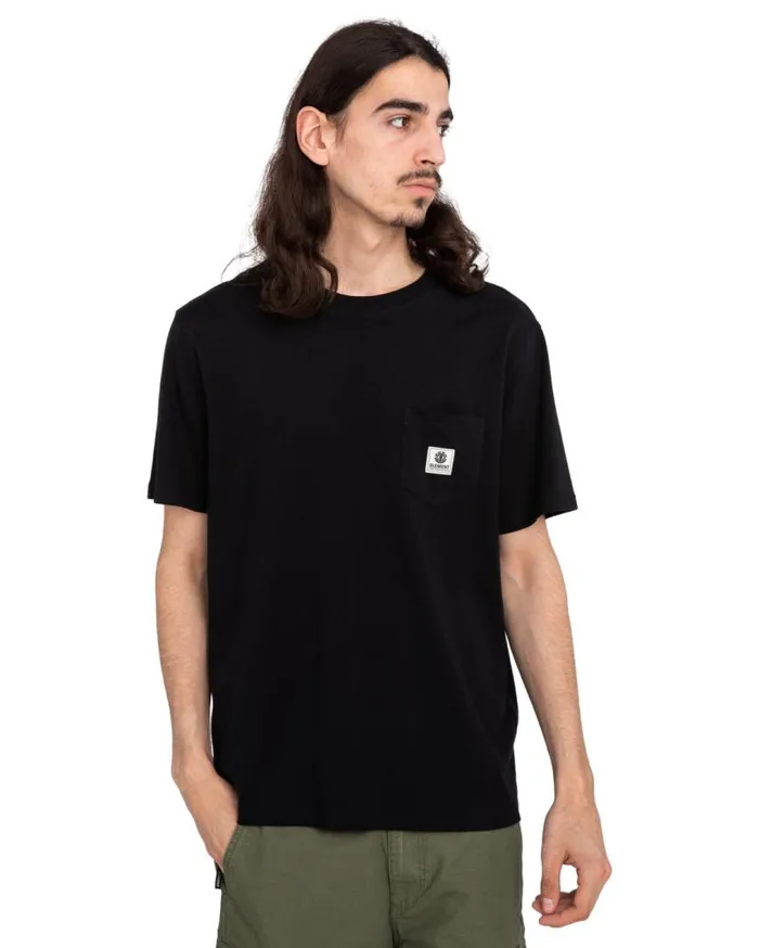 Men Element TShirts Basic Pocket TShirt Flint Black Men Element TShirts Basic Pocket TShirt Flint Black