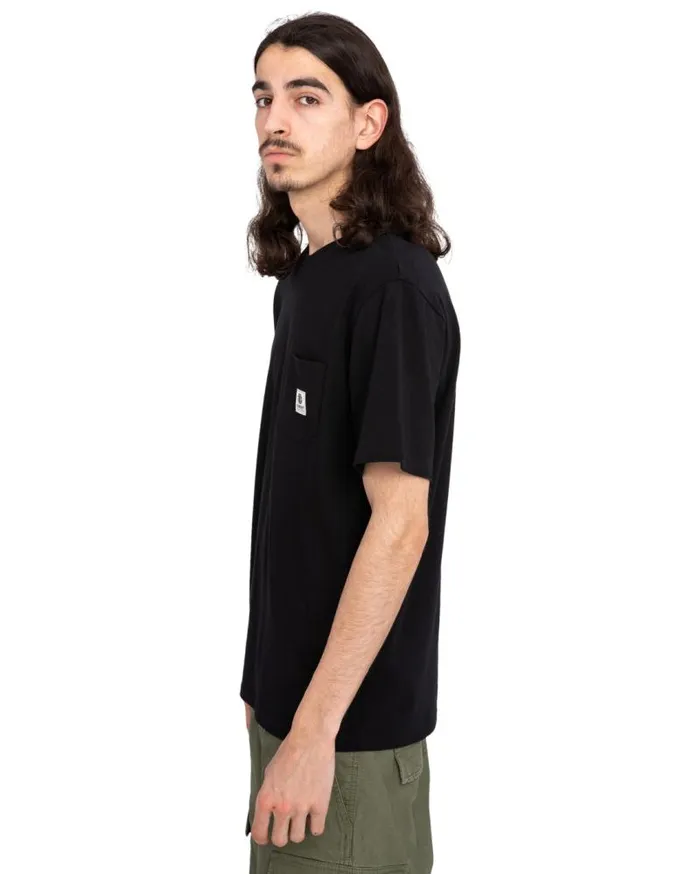 Men Element TShirts Basic Pocket TShirt Flint Black Men Element TShirts Basic Pocket TShirt Flint Black