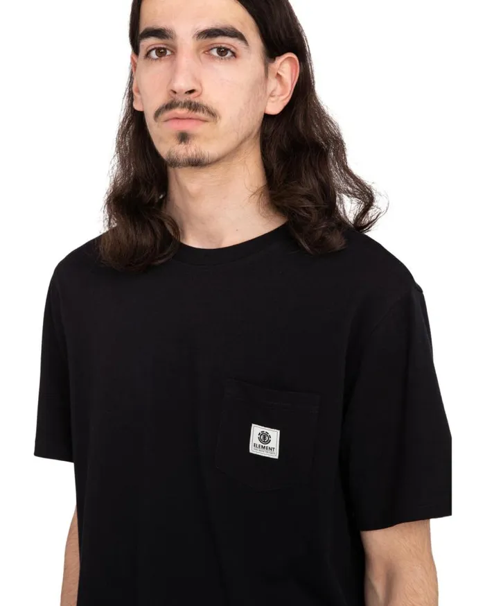 Men Element TShirts Basic Pocket TShirt Flint Black Men Element TShirts Basic Pocket TShirt Flint Black