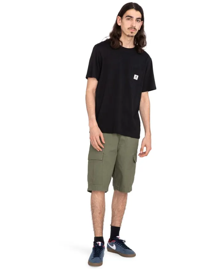 Men Element TShirts Basic Pocket TShirt Flint Black Men Element TShirts Basic Pocket TShirt Flint Black