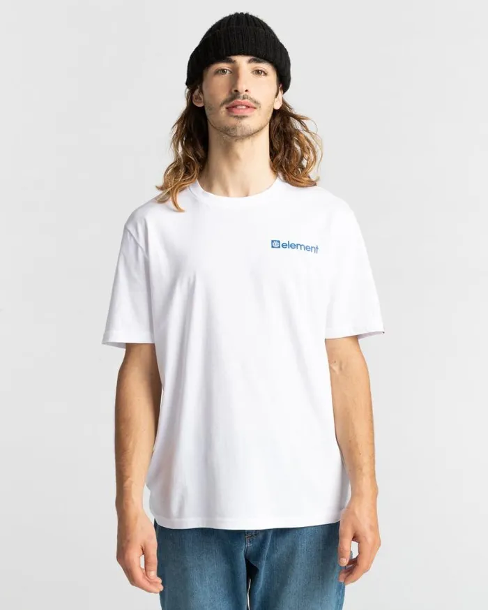 Men Element TShirts Joint Short Sleeve TShirt Optic White Men Element TShirts Joint Short Sleeve TShirt Optic White