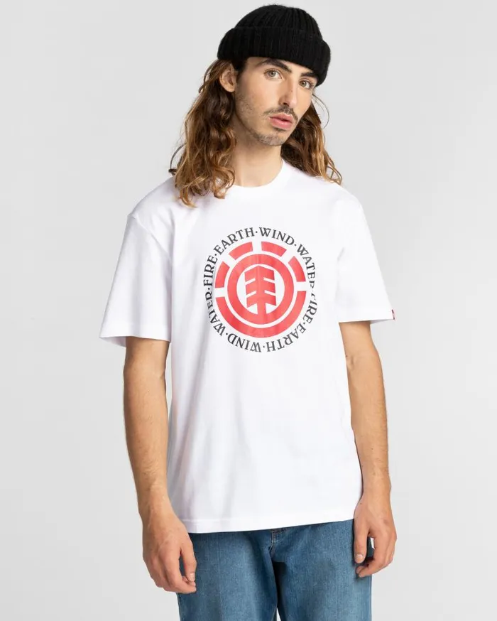 Men Element TShirts Seal Short Sleeve TShirt Optic White Men Element TShirts Seal Short Sleeve TShirt Optic White