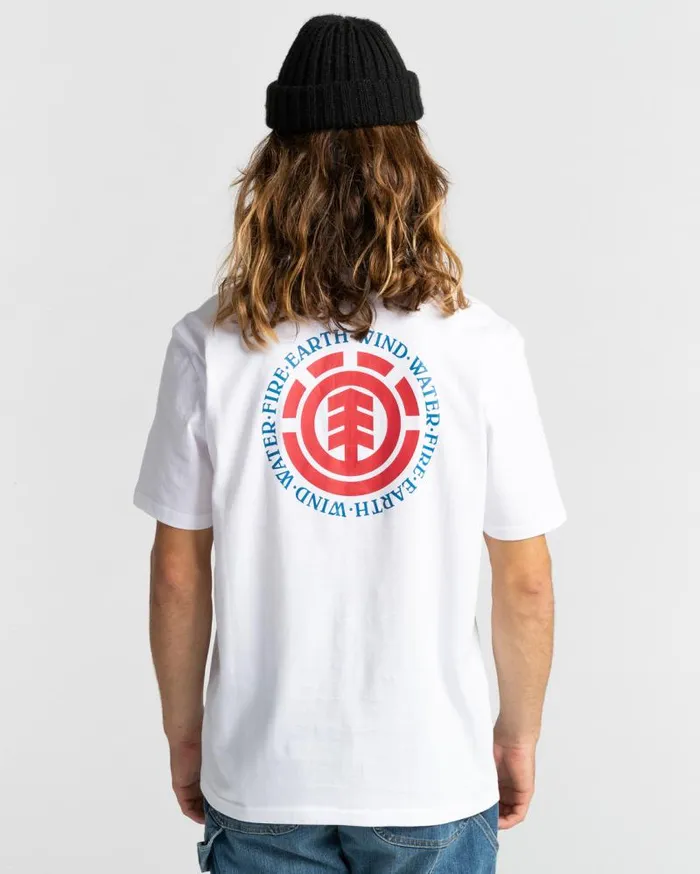 Men Element TShirts Seal Short Sleeve TShirt Optic White Men Element TShirts Seal Short Sleeve TShirt Optic White