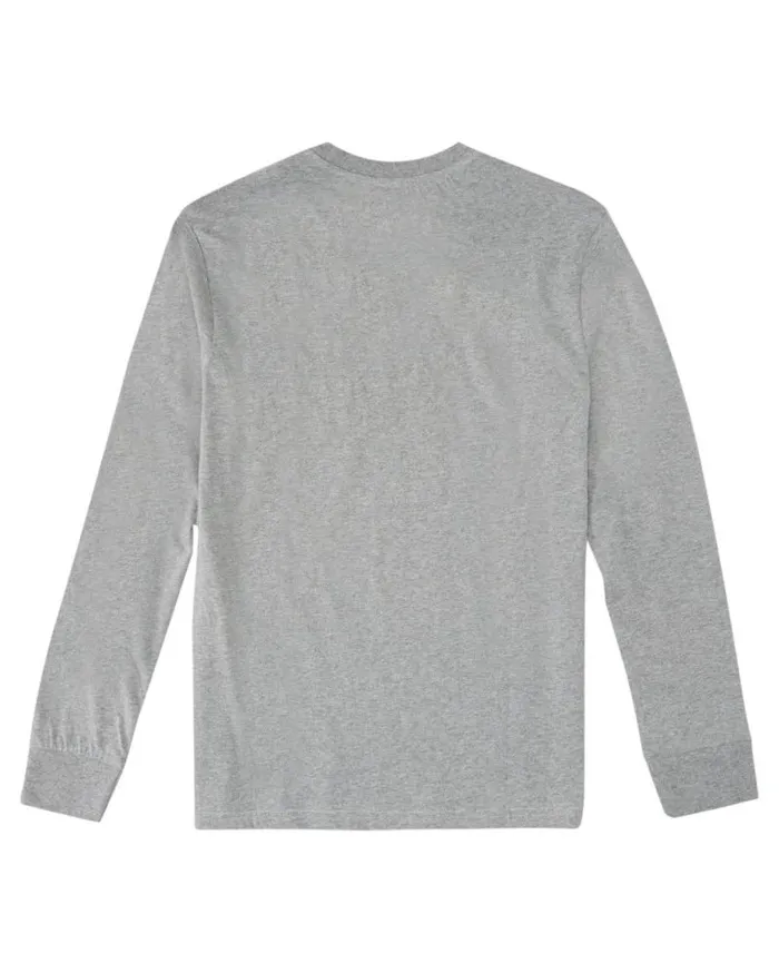Men Element TShirts Vertical Long Sleeve TShirt Light Grey Heather