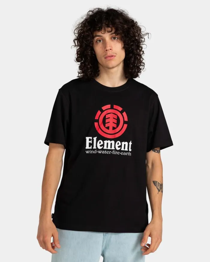 Men Element TShirts Vertical TShirt Flint Black Men Element TShirts Vertical TShirt Flint Black