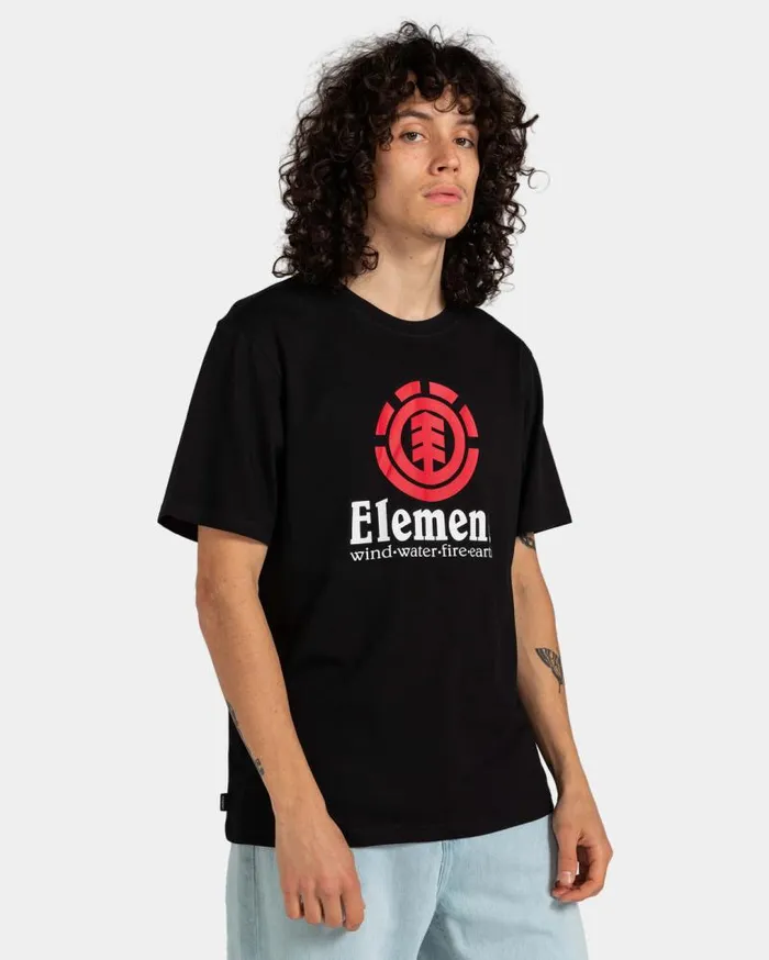 Men Element TShirts Vertical TShirt Flint Black Men Element TShirts Vertical TShirt Flint Black