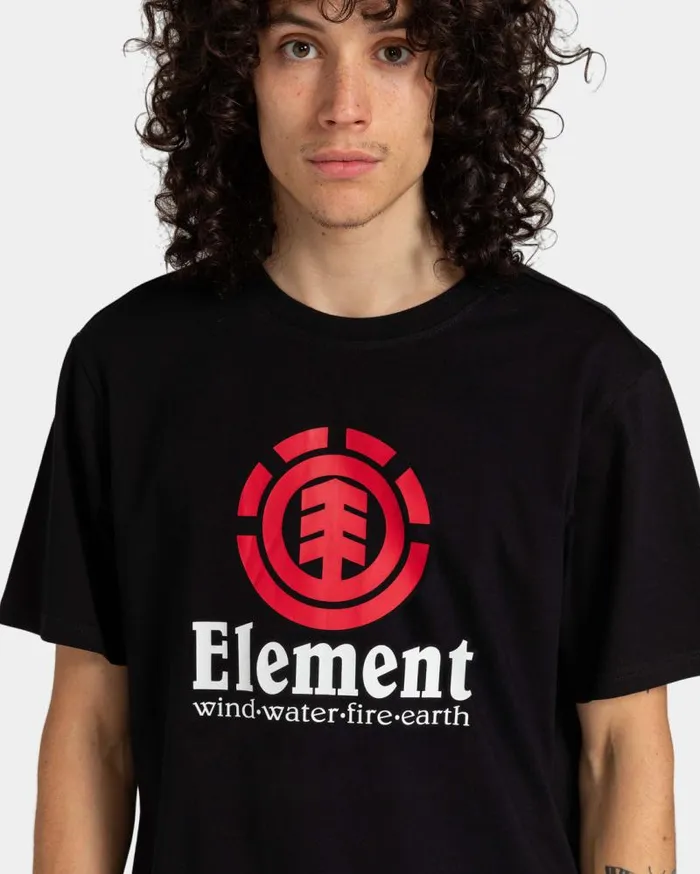 Men Element TShirts Vertical TShirt Flint Black Men Element TShirts Vertical TShirt Flint Black