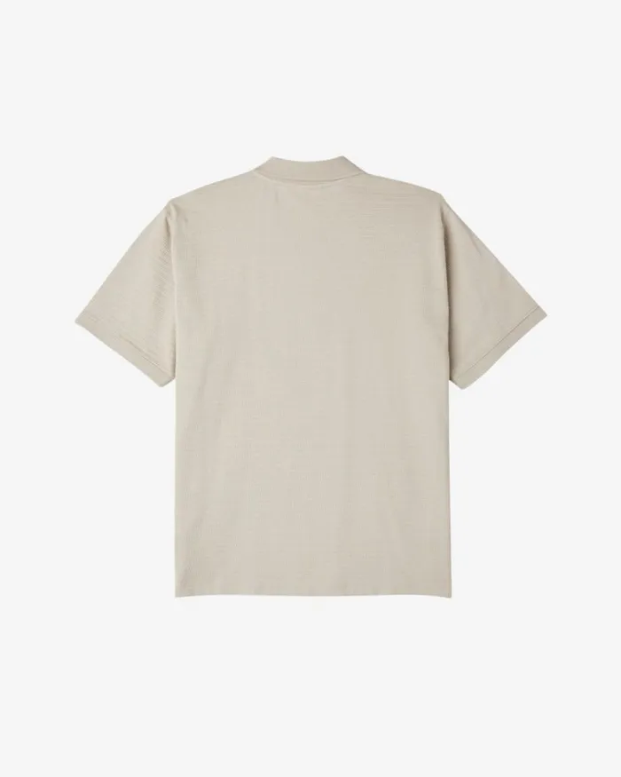 Men ESCAPE ZIP POLO Silver Grey OBEY Clothing TOPS