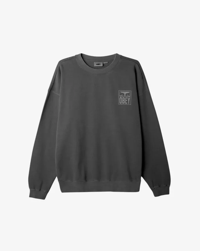 Men EYES ICON EXTRAHEAVY CREWNECK Pigment Dewberry OBEY Clothing SWEATSHIRTS Men EYES ICON EXTRAHEAVY CREWNECK Pigment Dewberry OBEY Clothing SWEATSHIRTS