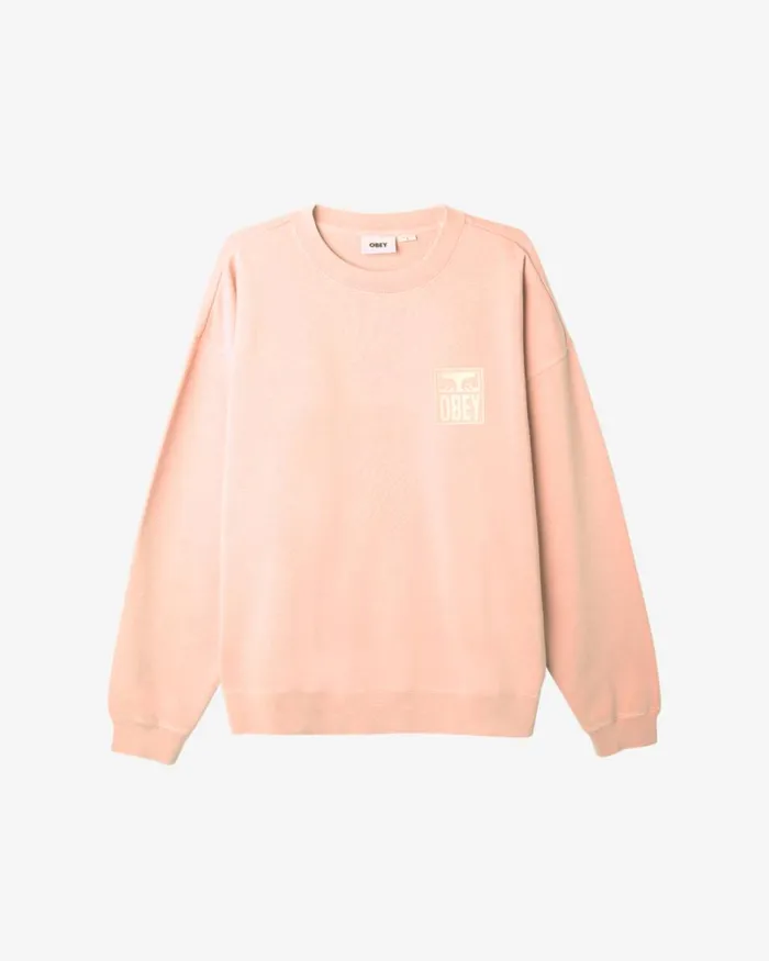 Men EYES ICON EXTRAHEAVY CREWNECK Pigment Dewberry OBEY Clothing SWEATSHIRTS Men EYES ICON EXTRAHEAVY CREWNECK Pigment Dewberry OBEY Clothing SWEATSHIRTS