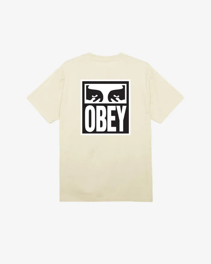 Men EYES ICON II CLASSIC TSHIRT Cream OBEY Clothing TSHIRTS