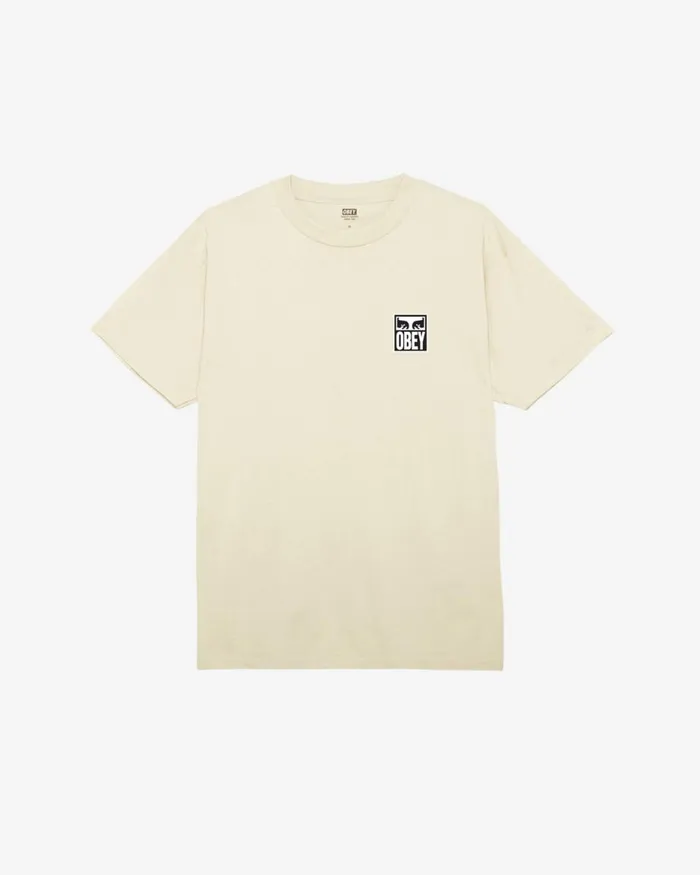 Men EYES ICON II CLASSIC TSHIRT Cream OBEY Clothing TSHIRTS