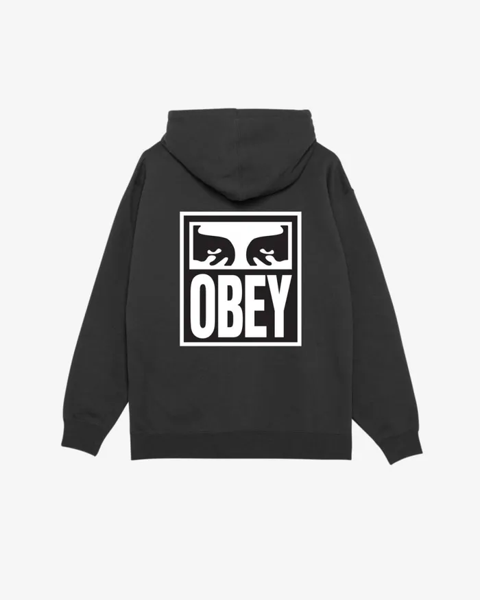 Men EYES ICON II HEAVYWEIGHT PULLOVER Dewberry OBEY Clothing SWEATSHIRTS