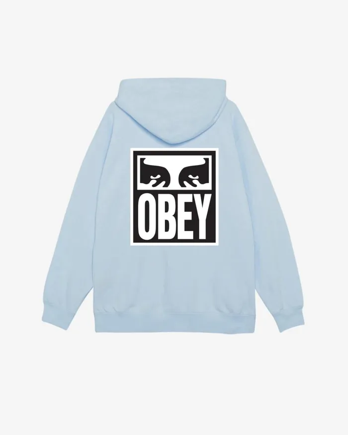 Men EYES ICON II HEAVYWEIGHT PULLOVER Dewberry OBEY Clothing SWEATSHIRTS