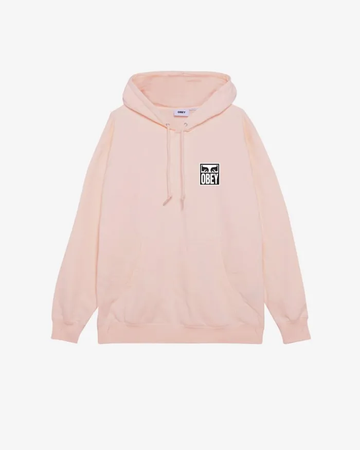 Men EYES ICON II HEAVYWEIGHT PULLOVER Dewberry OBEY Clothing SWEATSHIRTS