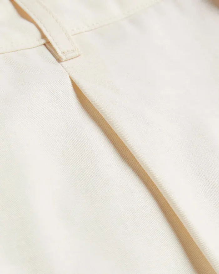 Men FULHUM 8211 Pleated Cotton Chino Shorts White Ted Baker Shorts Men FULHUM 8211 Pleated Cotton Chino Shorts White Ted Baker Shorts