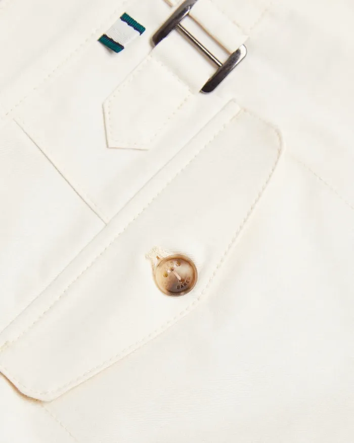 Men FULHUM 8211 Pleated Cotton Chino Shorts White Ted Baker Shorts Men FULHUM 8211 Pleated Cotton Chino Shorts White Ted Baker Shorts