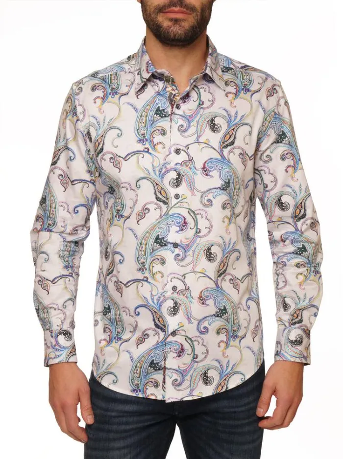 Men GRASSHOPPER 2 LONG SLEEVE BUTTON DOWN SHIRT Multi Robert Graham Button Down Shirts